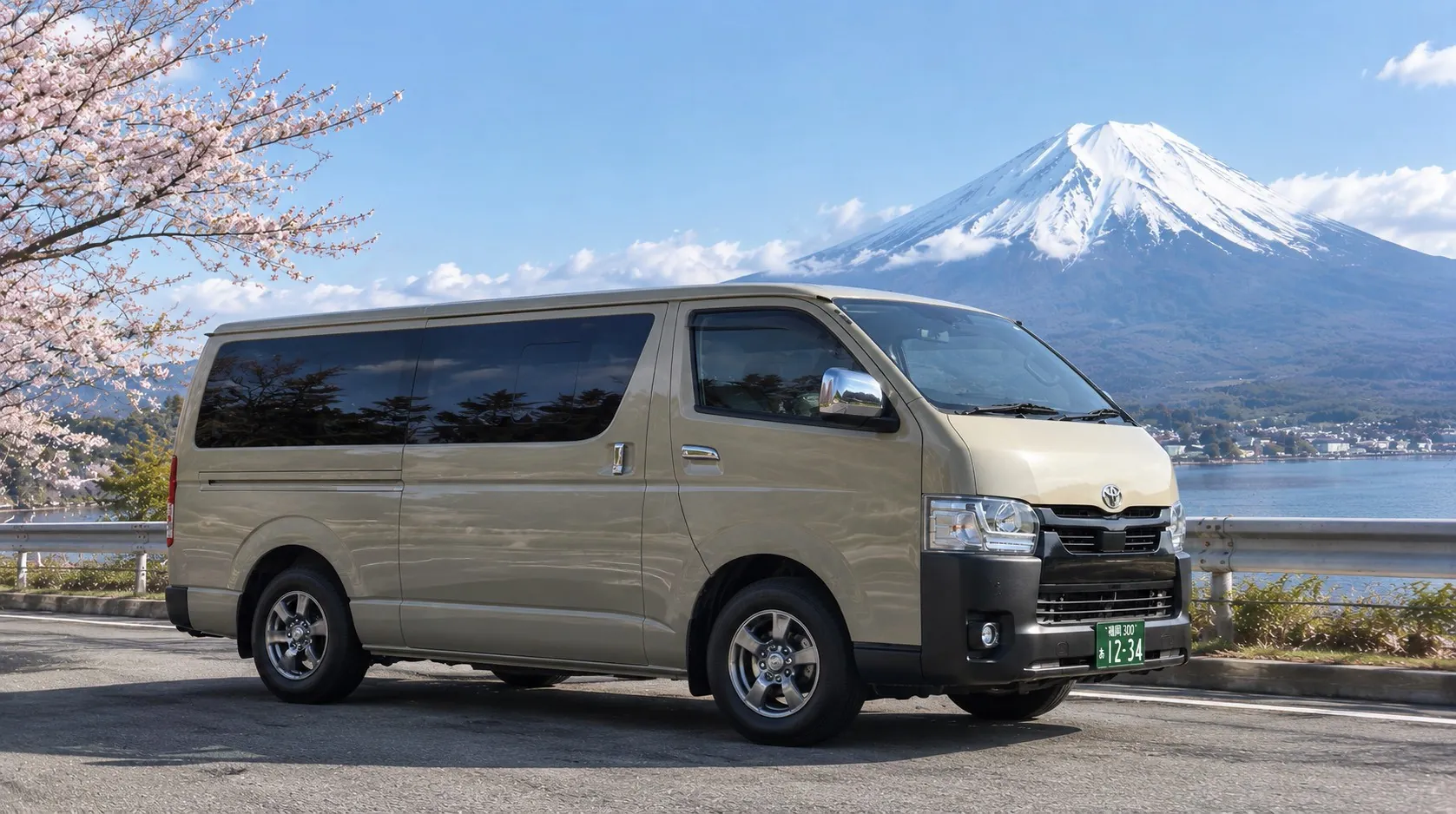 Toyota HiAce 豪華高頂海獅客車 · 多人家庭與商務團體日本包車旅遊